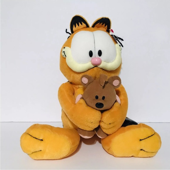 TY GARFIELD HOLDING POOKY CLASSIC 2007-Best Friend Forever 15” Slightly Used
